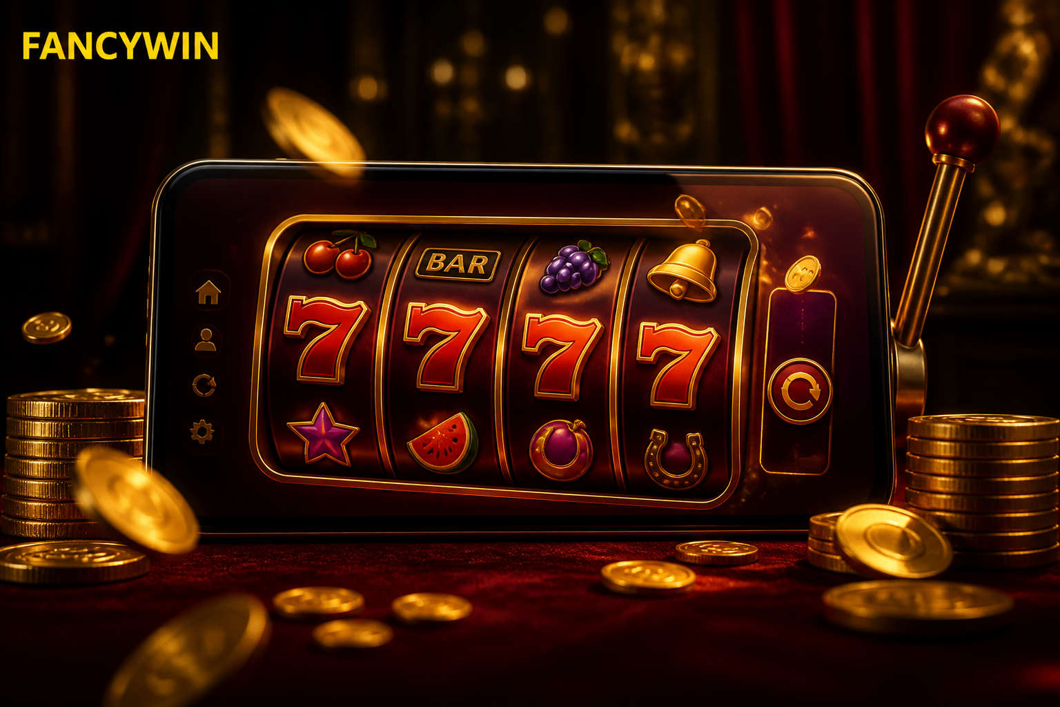 Fancywin স্লট অ্যাপের গেম স্ক্রিন