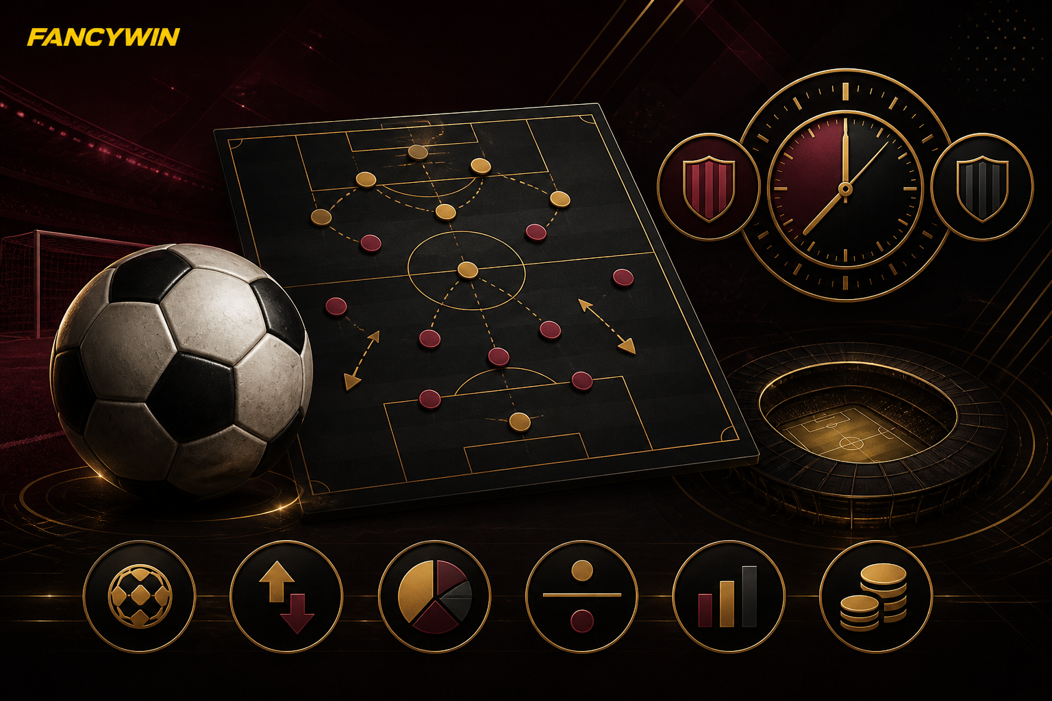 Fancywin football betting: sơ đồ chiến thuật, thời gian và thị trường