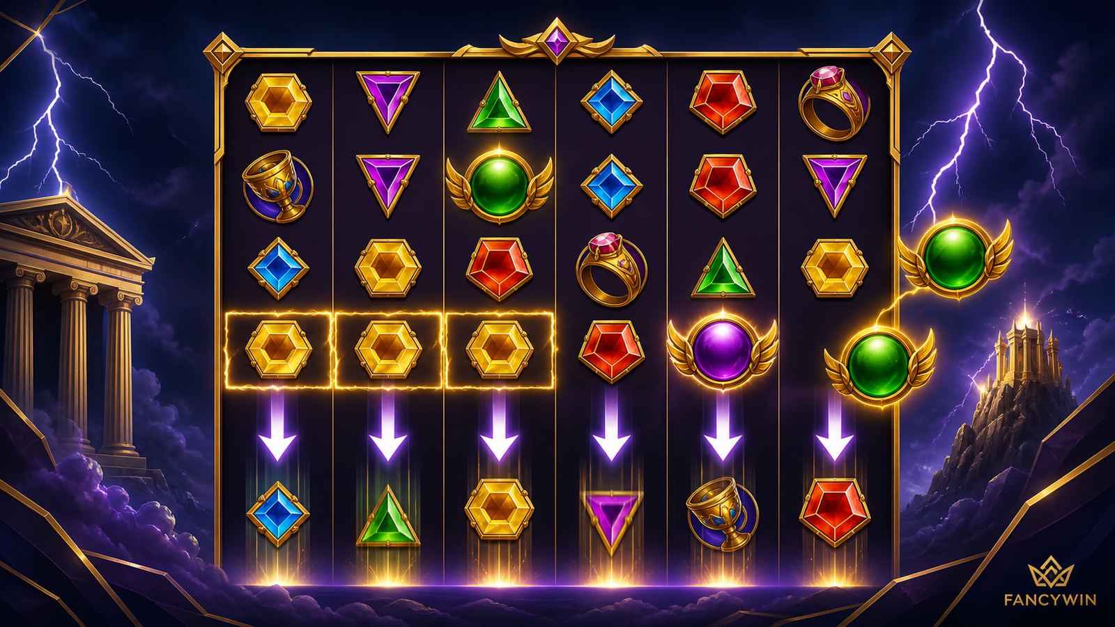 Fancywin Funky Time chặng thưởng và vòng quay minh họa