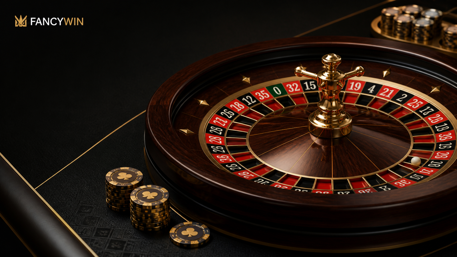 Fancywin-এর Roulette চাকা ও টেবিলের দৃশ্য